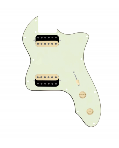 920D Custom 72 Thinline Tele Loaded Pickguard With Uncovered Roughneck Humbuckers, Aged White Knobs, and Mint Green Pickguard