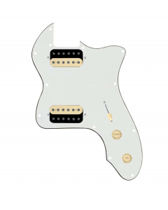 920D Custom 72 Thinline Tele Loaded Pickguard With Uncovered Roughneck Humbuckers, Aged White Knobs, and Parchment Pickguard