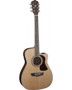 Washburn HF11SCE Heritage Series Folk Acoustic-Electric Guitar - Natural Gloss