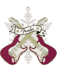 Genuine Fender Snowflake Limited Edition Metal Ornament, 2025