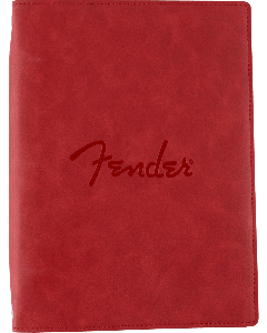 Genuine Fender Vegan Leather Music Note Book Gift, Dakota Red