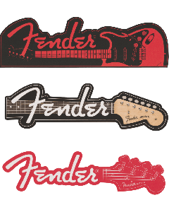Genuine Fender Guitars Bookmarks Gift, Set of 3, 917-0000-086