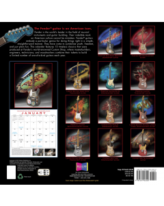 Genuine Fender Guitars 2026 Custom Shop Calendar Gift