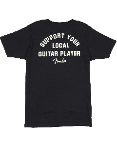 Genuine Fender Support Your Local Guitar Player Shirt, Black, L, Large