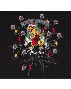 Genuine Fender 2025 Ugly Christmas Tee, Black, M, Medium