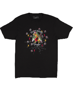 Genuine Fender 2025 Ugly Christmas Tee, Black, XXL, XXLarge