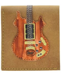 AXE HEAVEN Genuine Leather Jerry Garcia Rosebud Electric Guitar Wallet Gift
