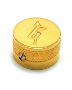 Genuine Gretsch G-Logo Guitar Knobs for US 1/4" Solid Shaft Pots GOLD (Set of 4)