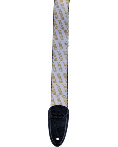 Genuine Gretsch Strap with Gold Logos, White