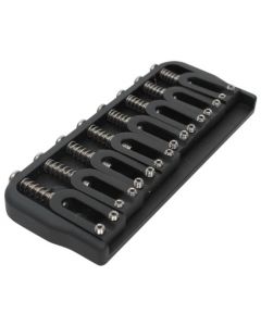 Hipshot 41080B 8-String Hardtail Fixed Electric Guitar Bridge .125" - BLACK