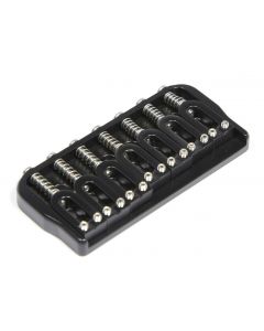 Hipshot 41070B 7-String Hardtail Fixed Electric Guitar Bridge .125" - BLACK