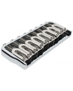 Hipshot 41080C 8-String Hardtail Fixed Electric Guitar Bridge .125" - CHROME