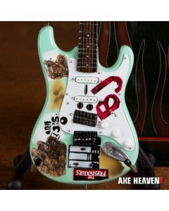 AXE HEAVEN Billie Joe Armstrong Signature BJ Blue Miniature Guitar Display Gift