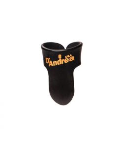 D'Andrea Black Guitar Finger Picks, LARGE, 12-Pieces