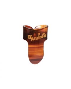 D'Andrea Tortoise Shell Guitar Finger Picks, LARGE, 12-Pieces