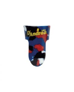 D'Andrea Multi-Color Guitar Finger Picks, MEDIUM, 12-Pieces