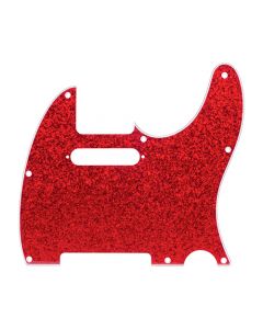 D'Andrea Pro Telecaster/Tele 8-Hole Guitar Pickguard - Red Sparkle, DPP-TL-RDS