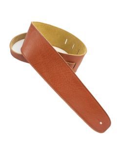 Henry Heller Capri Leather Series, 3.5" Wide Guitar Strap, Brown