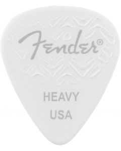 Genuine Fender Wavelength 351 Guitar Picks (6 Pack) HEAVY - WHITE
