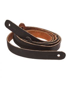 Henry Heller Bluegrass Leather Mandolin Strap, Black