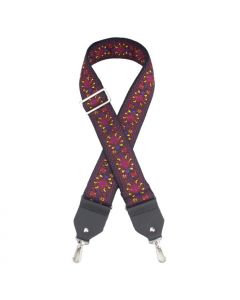 Henry Heller Deluxe Jacquard Banjo Strap, 2" Wide, Red
