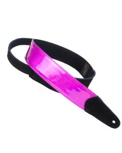 Henry Heller Glam Vinyl Series, 2" Wide Guitar Strap, Rose Sparkle