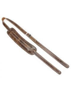 Henry Heller Vintage 50s Style, Leather Wide Guitar Strap, Vintage Brown