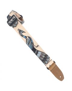 Henry Heller Artist Sublimination Series, 1.5" Wide Uke/Ukulele Strap, Peacock