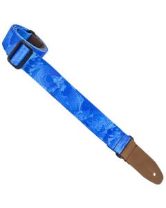 Henry Heller Artist Sublimination Series, 1.5" Wide Uke/Ukulele Strap, Blue Waves