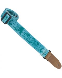 Henry Heller Artist Sublimination Series, 1.5" Wide Uke/Ukulele Strap, Green Ocean