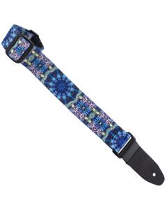 Henry Heller Kaleidoscope Series, 1.5" Wide Uke/Ukulele Strap, Blue/Purple