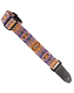Henry Heller Kaleidoscope Series, 1.5" Wide Uke/Ukulele Strap, Multicolor