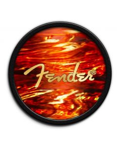 Thalia X Fender Pick Puck, Guitar Pick Holder, Tortoise/Gold Spaghetti Logo