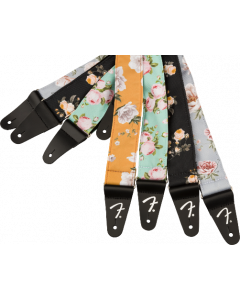 Genuine Fender 2" Floral Guitar Strap, Surf Green, 099-0638-049