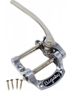 Bigsby B5 Vibrato Tremolo Tailpiece, String-Thru, Polished Aluminum, 180-4952-575
