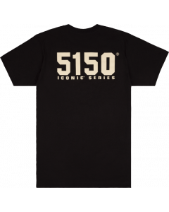 EVH Eddie Van Halen Guitar 5150 Iconic T-Shirt, Black, XL (X-Large)