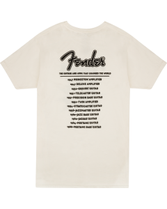 Fender Guitars WORLD TOUR Tee T-Shirt, S, SMALL