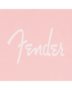 Genuine Fender Guitars Spaghetti Logo T-Shirt, Shell Pink, L, LARGE