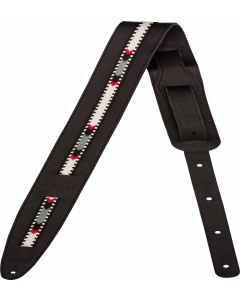 Genuine Fender Paramount Acoustic Guitar Leather Strap, Black