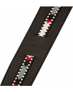 Genuine Fender Paramount Acoustic Guitar Leather Strap, Black
