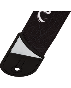 Jackson White Logo Guitar Strap, Adjustable, Black, 2" Wide