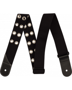 Jackson Guitars Cotton Grommet Guitar Strap, Adjustable, Black