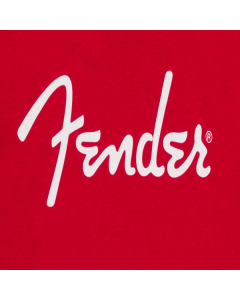 Fender Guitars Spaghetti Logo T-Shirt, Dakota Red, S, SMALL
