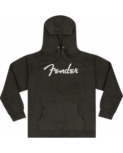 Fender Guitars Spaghetti Logo Hoodie/Sweatshirt, Gray Heather, M, MEDIUM