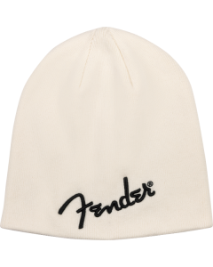 Genuine Fender Guitars Logo Beanie, Arctic White, One Size