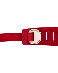 Genuine Fender John 5 Leather Guitar Strap, White and Red