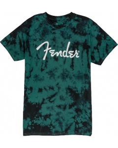 Genuine Fender Guitars Tie-Dye Logo Tee T-Shirt, Blue, L, Large