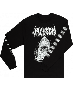 Jackson Guitars Sharkrot Long Sleeve Tee, T-Shirt, Black, M, Medium