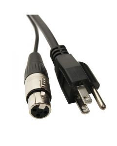 Elite Core PA25 25' Powered Speaker Cable Cord - Balanced Neutrik XLR + AC Plug