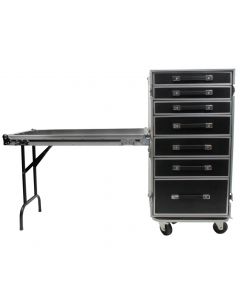 OSP Pro-Work ATA 7-Drawer Utility/Equipment Gear Road Tour Case w/ Casters